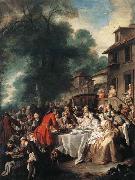 Jean-Francois De Troy A Hunting Meal Germany oil painting artist